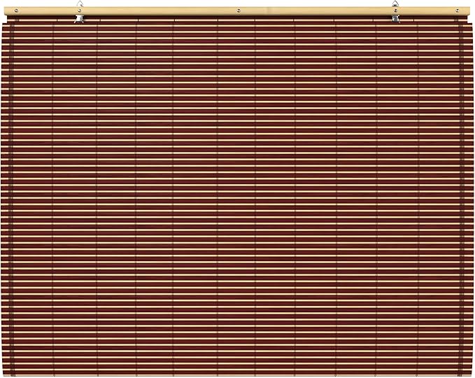 Red Lantern Bamboo Cordless Window Shade - Image 6