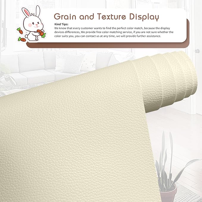 KING MOUNTAIN Leather Repair Patch, 16 x 60 Inches self Adhesive Leather Repair - Image 2