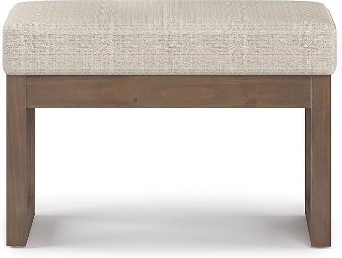 SIMPLIHOME Milltown Small Ottoman Bench - Image 4
