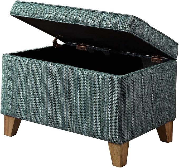Homepop Home Decor | Medium Square Storage Ottoman - Image 4