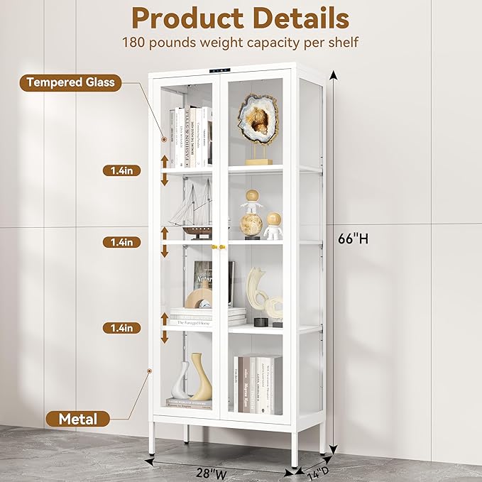 Polup Glass Display Cabinet - Image 2