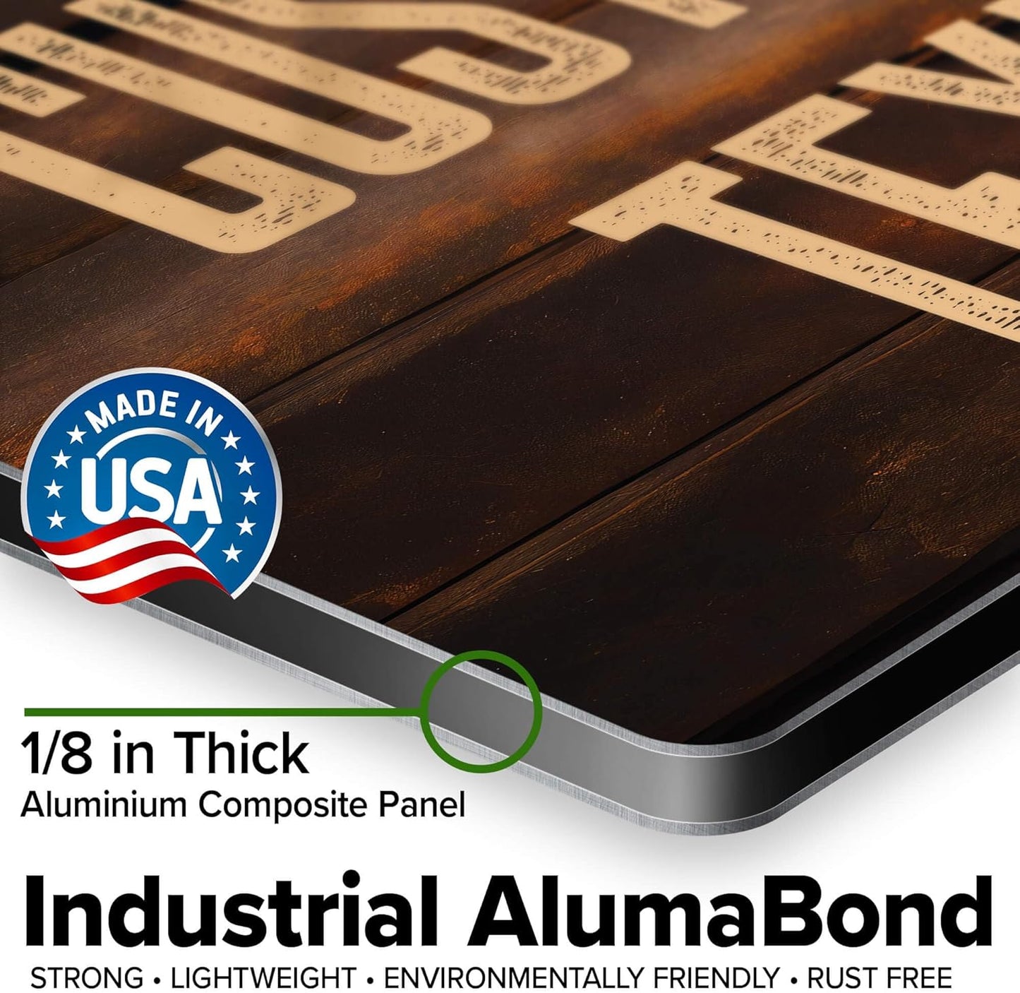 Custom Sign, Custom Street Sign, 11 Font Colors, 13 Font Styles, 4 Hole Options, 22 Sizes, 10x14 Inches, Rust Free DiBound, Fade Resistant, Made in USA by My Sign Center (Vintage Wood)