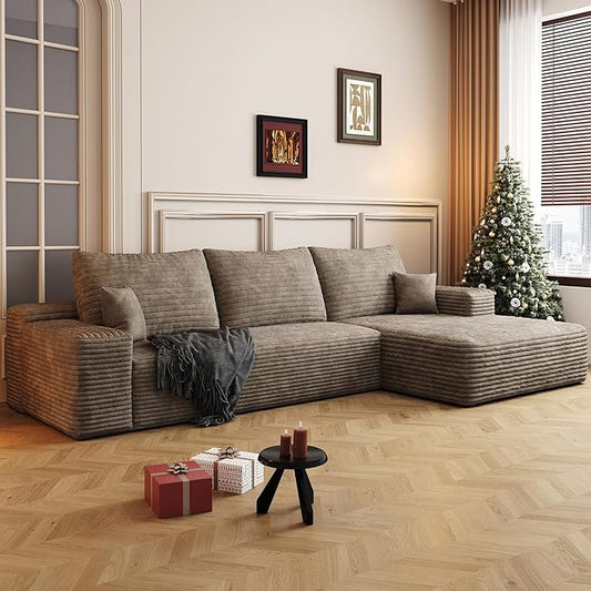 108" Sectional Couches for Living Room Cloud Couch Sofa by AWarmHomeForYou