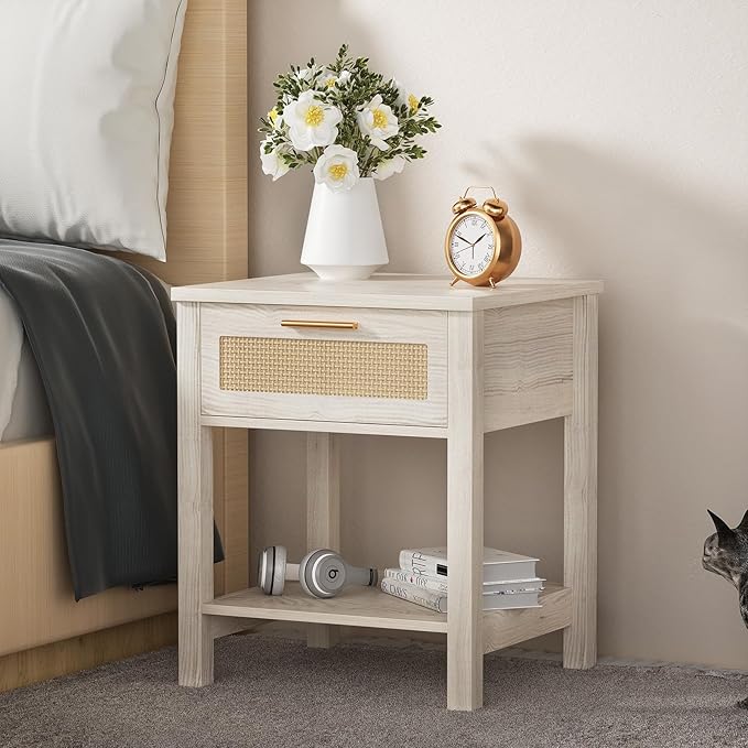 Set of 2 Nightstands, Modern End Table - Image 6