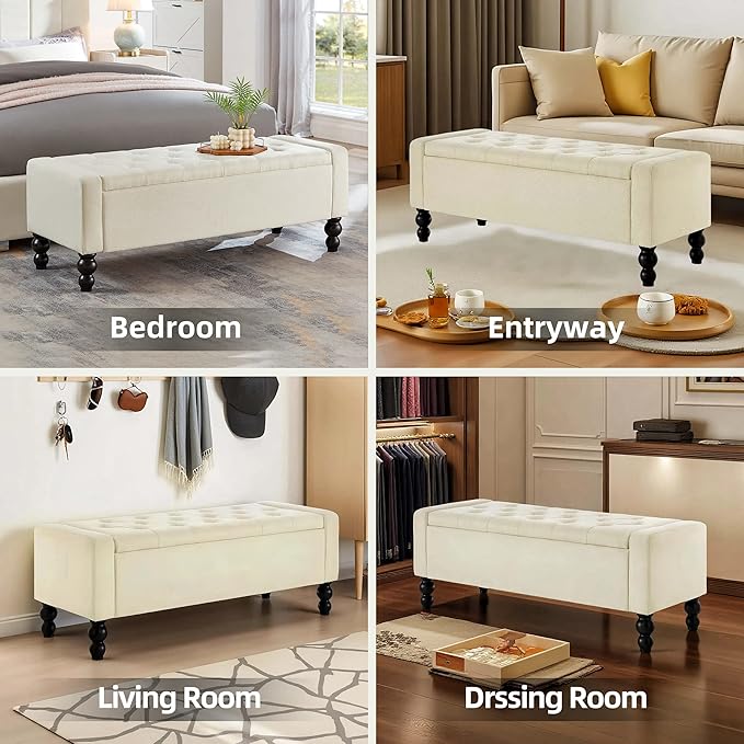 50" W Storage Ottoman Bench - Image 5