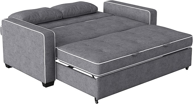 Serta Ainsley 72.6" Convertible Sleeper Sofa, Queen Size, Dreamcoil Comfort - Image 11
