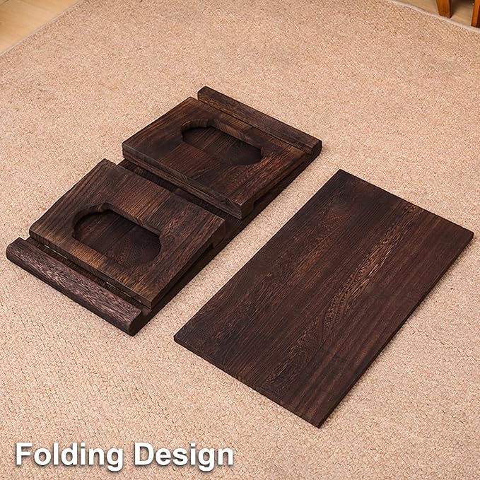 Japanese Tatami Coffee Table, Solid Wood Low Table - Image 7