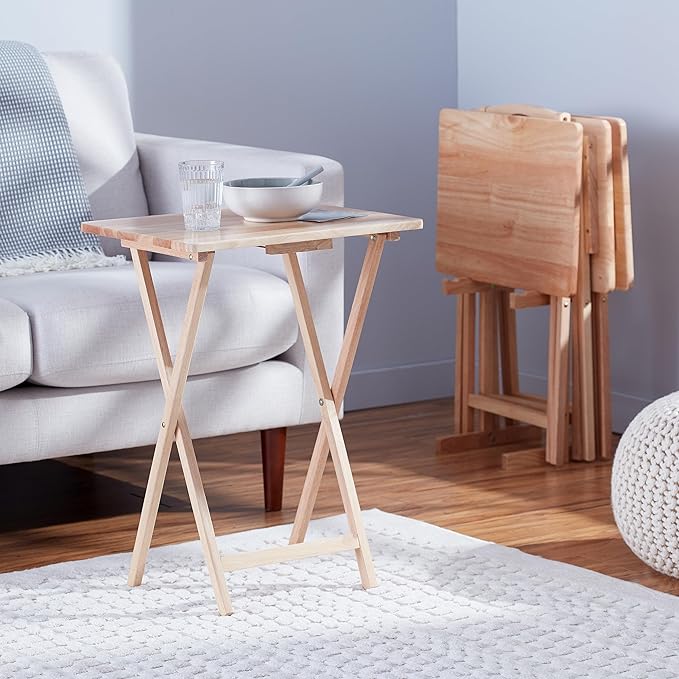 Amazon Basics Classic Foldable TV Dinner Tray Table - Image 6