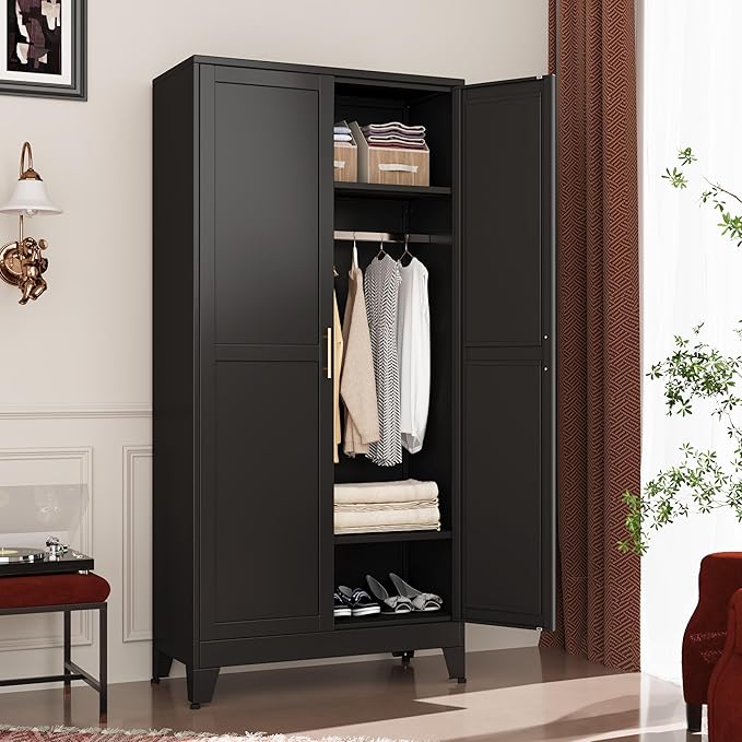 GAIOUS Metal Wardrobe Cabinet - Image 3