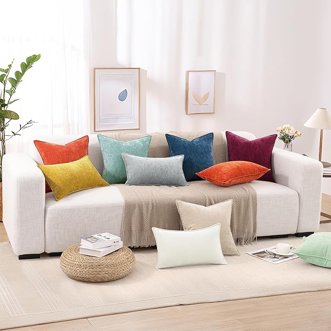 decorUhome Summer Couch Throw Pillow Covers 18x18 Set of 2, Decorative Soft - Image 9