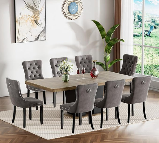 Henf 9 Pieces Extendable Dining Table Set by Henf