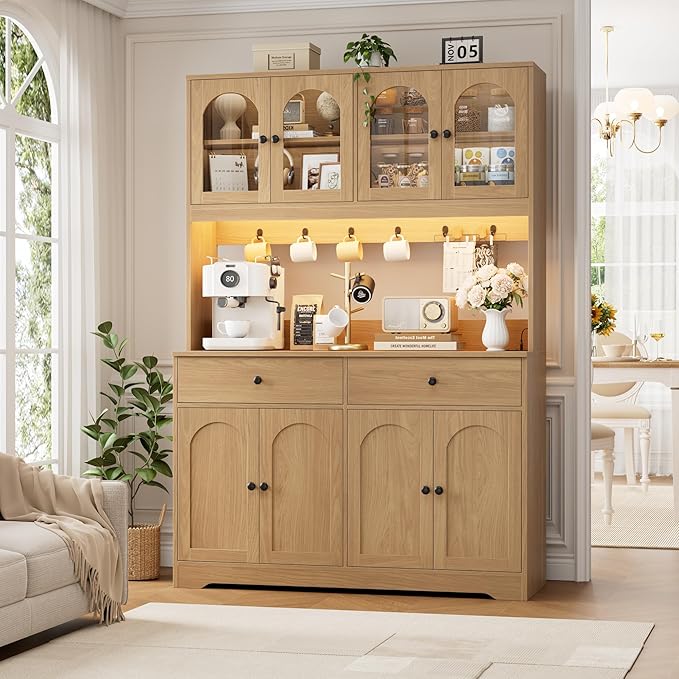 HIFIT 71" LED Kitchen Pantry Cabinet - Image 8