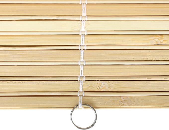 Red Lantern Bamboo Cordless Window Shade - Image 8