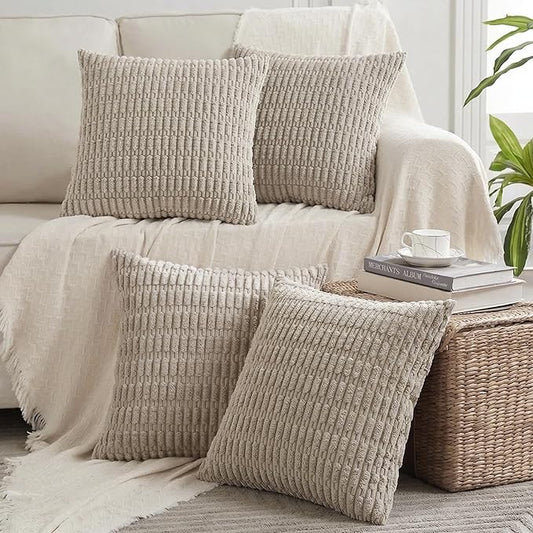 Fancy Homi 4 Packs Decorative Throw Pillow Covers by Fancy+Homi