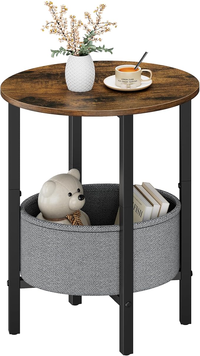 Vagusicc Round Side Table End Table by Vagusicc