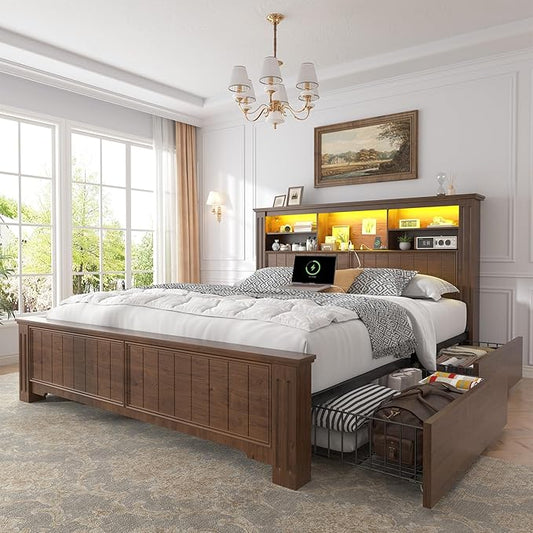 EnHomee Full Size Bed Frame by EnHomee