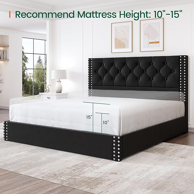 LARMACE Full Size Bed Frame - Image 7
