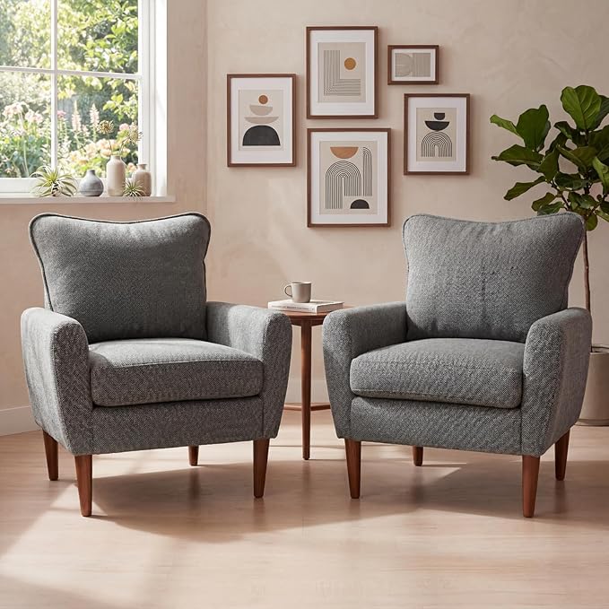 OLIXIS Comfy Accent Chair for Living Room Bedroom and Waiting Room, Upholstered - Image 6