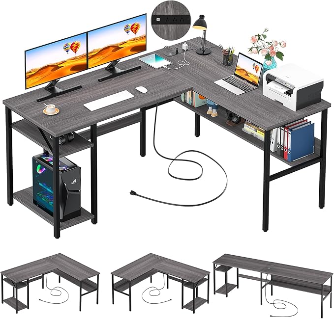 Unikito Reversible L Shaped Desk by Unikito