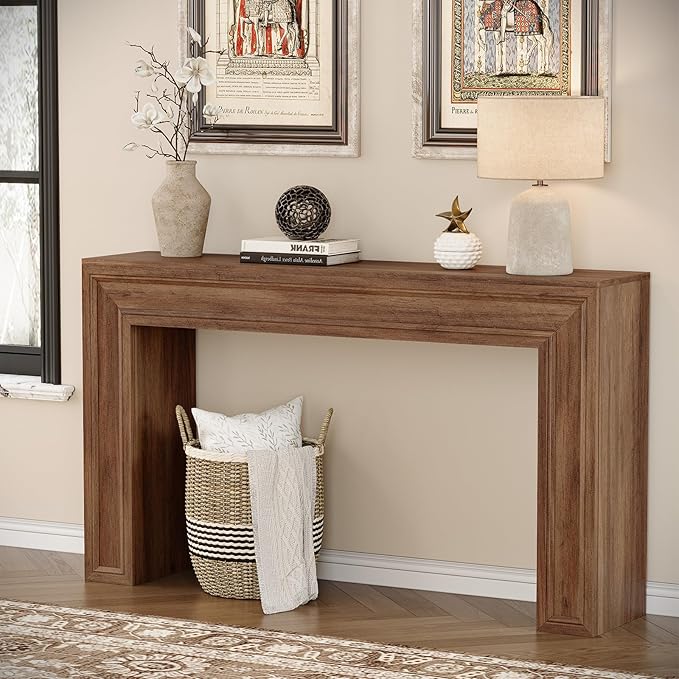 Rresyet 55 Inch Long Console Table, Sofa Table Behind Couch, Entryway Table - Image 7