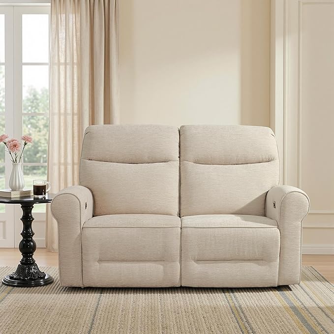 MCombo 64.6" Wall Hugger Power Loveseat Recliner Sofa - Image 2