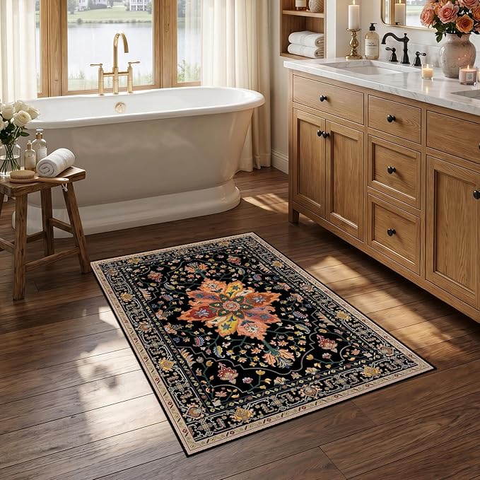 RELEANY Area Rugs 2'6"x4' Kitchen Rugs Entry Rug Small Rugs by RELEANY