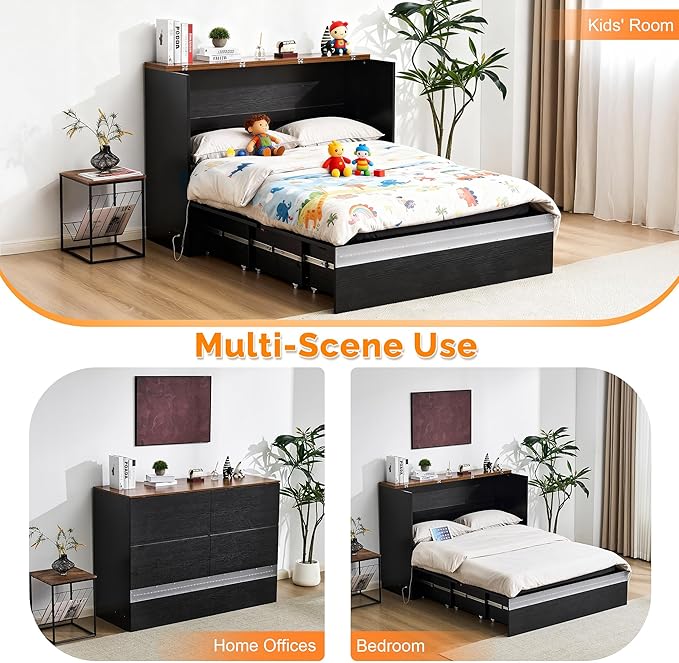 VINGLI Full Size Murphy Bed - Image 9