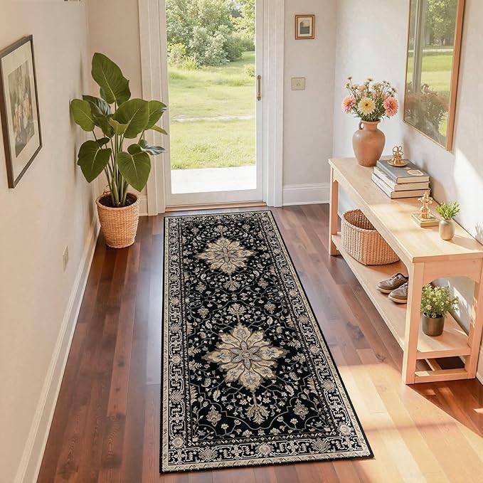 RELEANY Area Rugs 2'x6' Runner Rug Non Slip Washable - Image 4