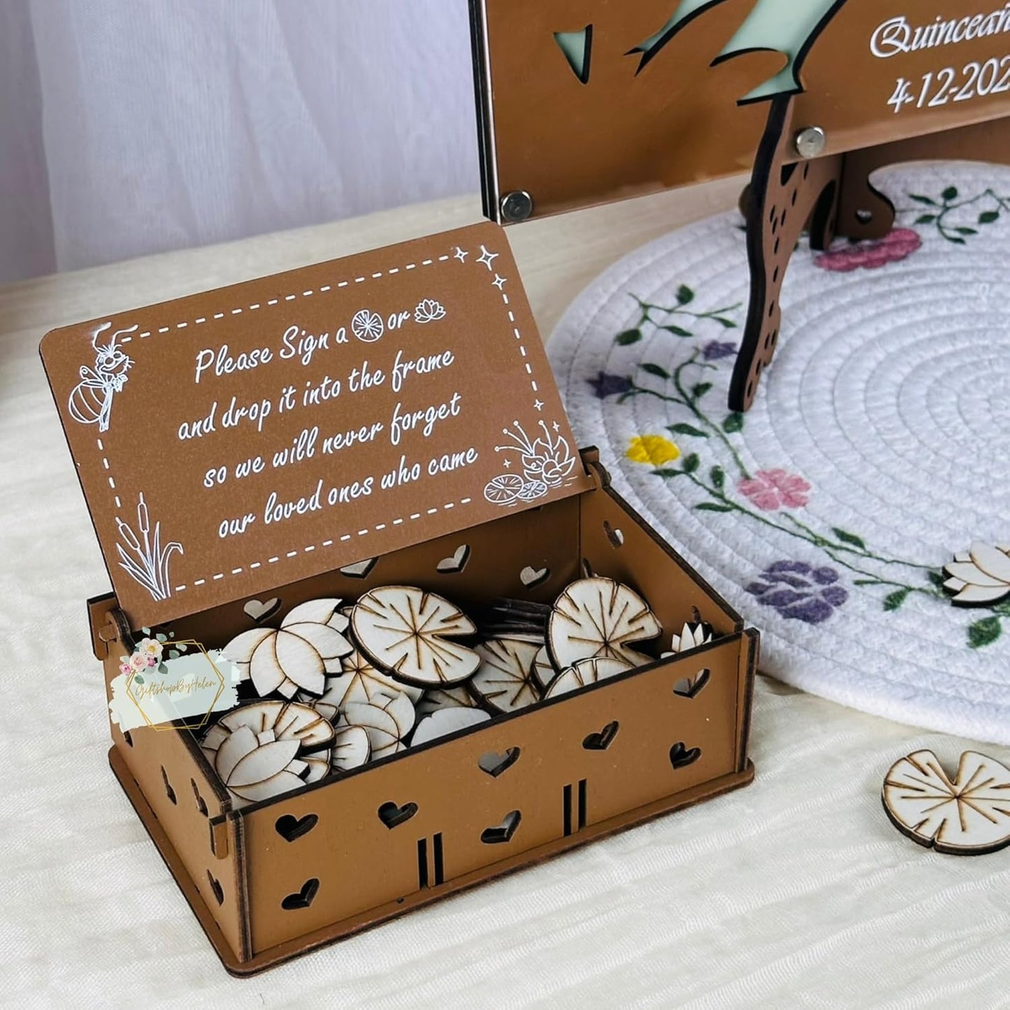 Fairytale Princess Theme Guest Book | Personalized Quinceañera Frog Prince Decor Guestbook | Fairytale Sweet 15 Keepsake & Wedding Alternative