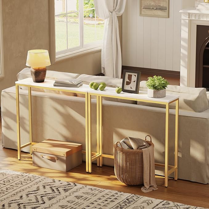 HOOBRO Narrow Console Table, 29.5" Small Entryway Table, Thin Sofa Table - Image 7