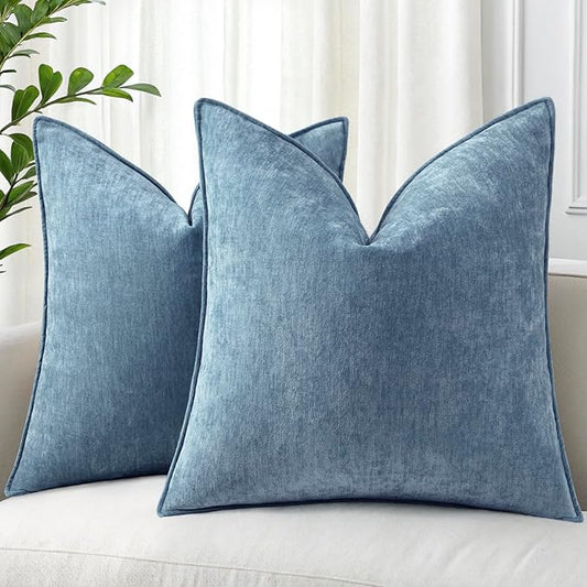 decorUhome Summer Couch Euro Sham Throw Pillow Covers 22x22 Set of 2, by decorUhome