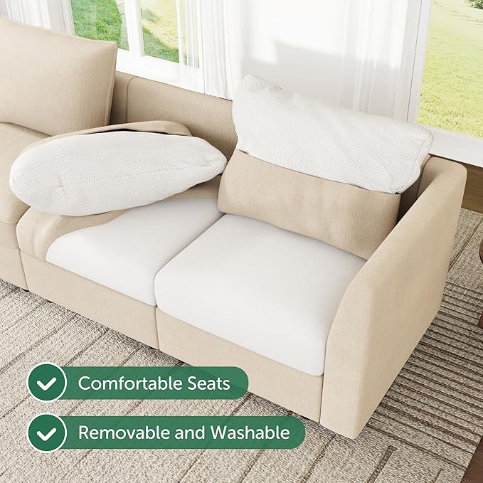 HONBAY Modular Sofa Sectional Sleeper Couch - Image 6