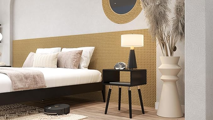 Bme Dinkee Solid Wood Nightstand, Fully Assembled, Without Drawer - Image 8