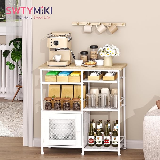SWTYMIKI Coffee Bar Cabinet Station - Image 8