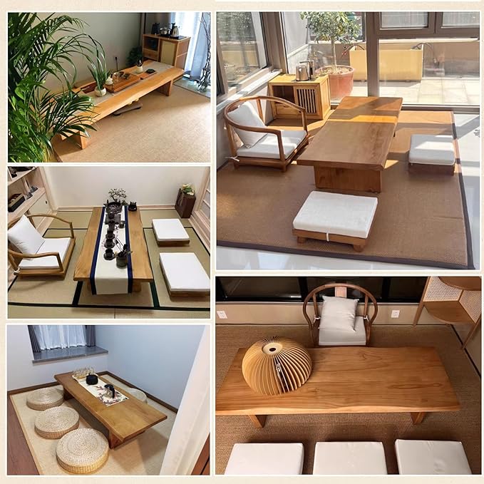 Solid Wood Low Coffee Tea Table - Image 5