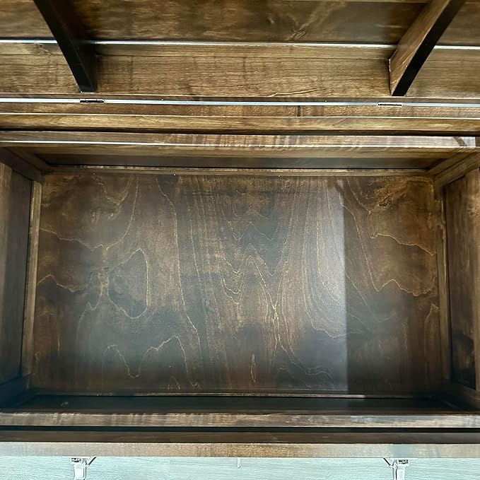 Steamer Trunk Hope Chest for Blankets, Amish Hand-Crafted in USA Maple - Image 8