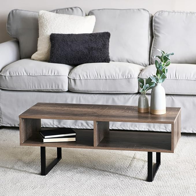 Household Essentials Jamestown TV Stand Coffee Table - Image 2