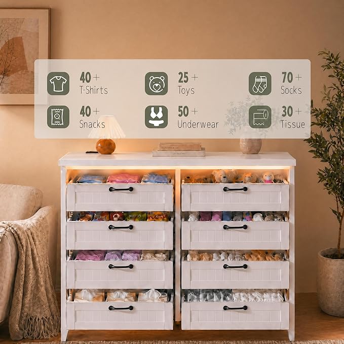 GarveeLife 8 Drawer Chest Dresser - Image 6