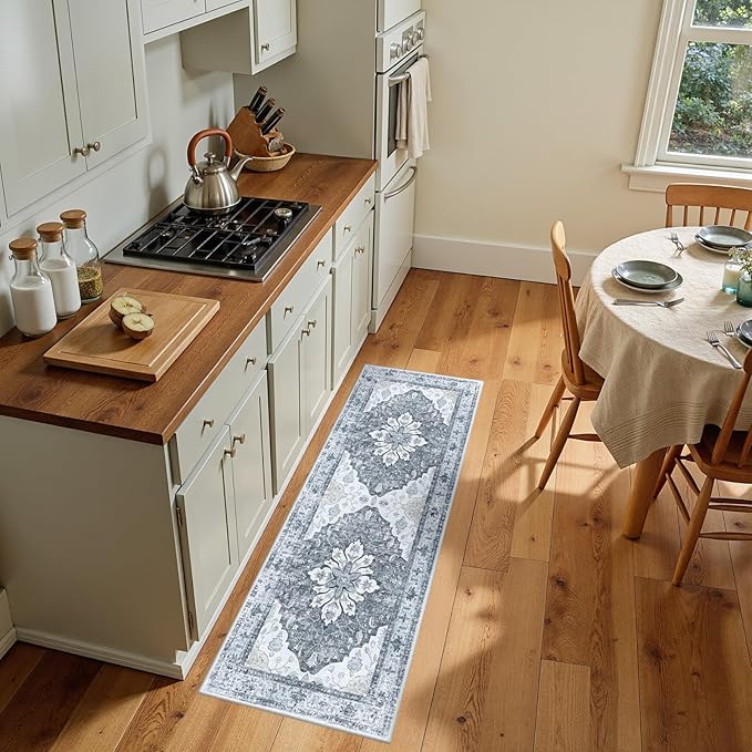 RELEANY Area Rugs 2'x5' Runner Rug Non Slip Washable - Image 2