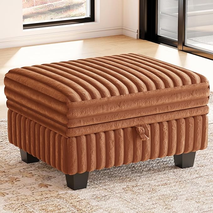 Belffin Corduroy Fabric Ottoman by Belffin