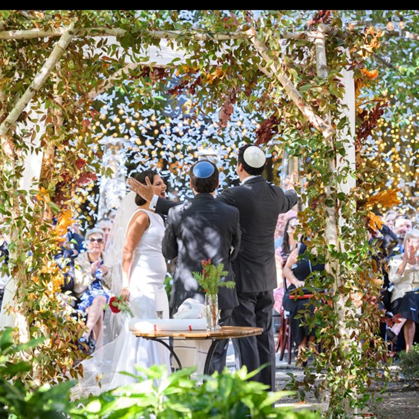 Ultimate Confetti, White Biodegradable Confetti - Rectangular Fluttering Tissue Paper Confetti for Cannon and Launcher use – Best for Gender Reveal, Parties, Concerts and Weddings - 20 lb, 320 oz