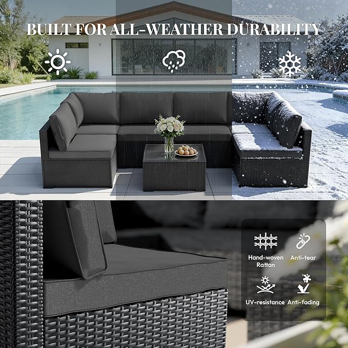 WWR Patio Furniture Set 7 Piece - Image 3