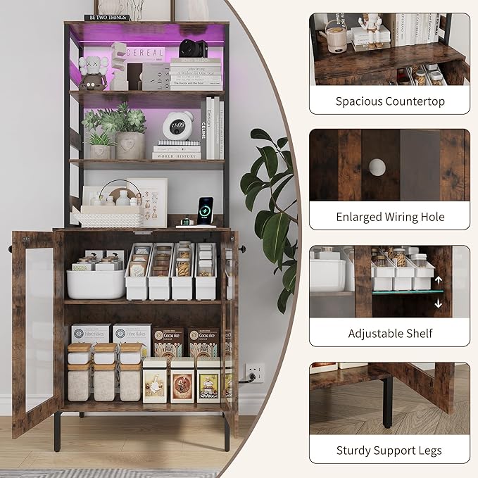 IDEALHOUSE 67Inch Bakers Rack - Image 4