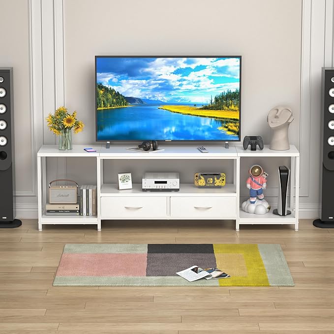 GYIIYUO TV Stand with Fabric Drawers - Image 8