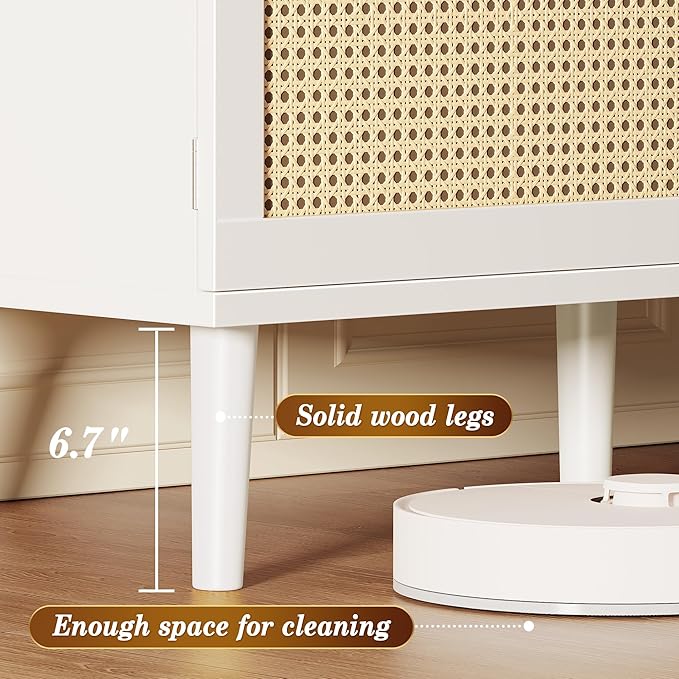 SUPERJARE TV Stand for 65 Inch TV, Entertainment Center - Image 6