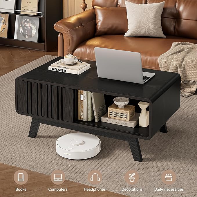 ONBRILL Coffee Table, Mid Century Modern Table - Image 6