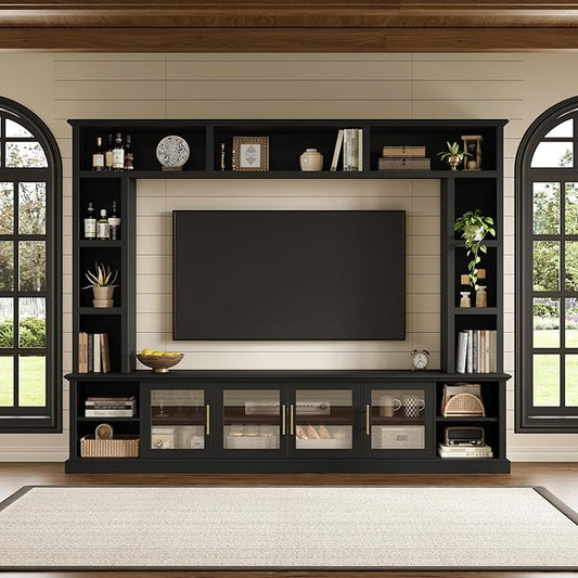 Merax 95" Entertainment Center for TVs up to 80", All-in-One TV Stand by Merax