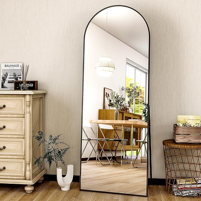 HARRITPURE 59"x16" Arched Full Length Mirror, Arch Floor Mirror - Image 6