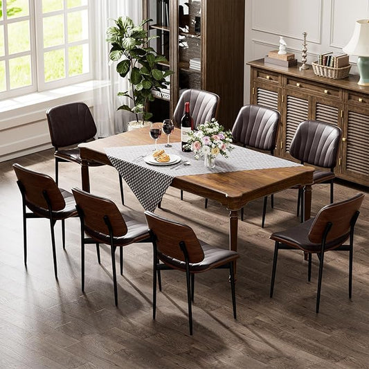 YaFiti Dining Chairs Set of 8, Dining Room and Kitchen Chairs, Mid Century by YaFiti