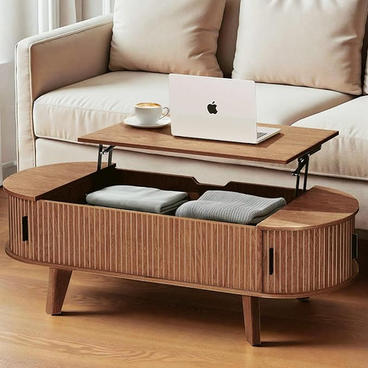 Oval Lift Top Coffee Table by Pruchant